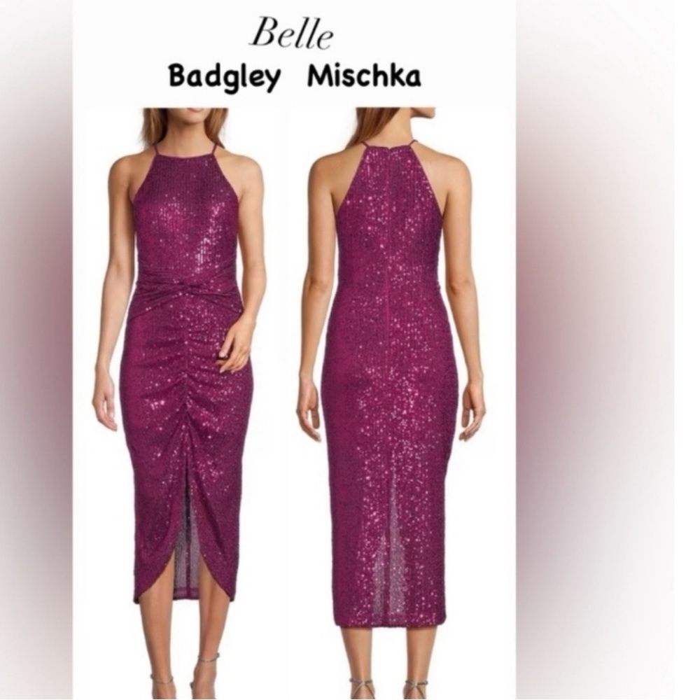 🆕BADGLEY MISCHKA DRESS ISABELLA SEQUIN DRESS( Sz 2)